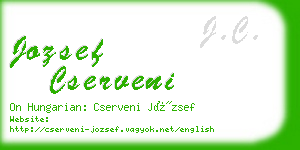 jozsef cserveni business card